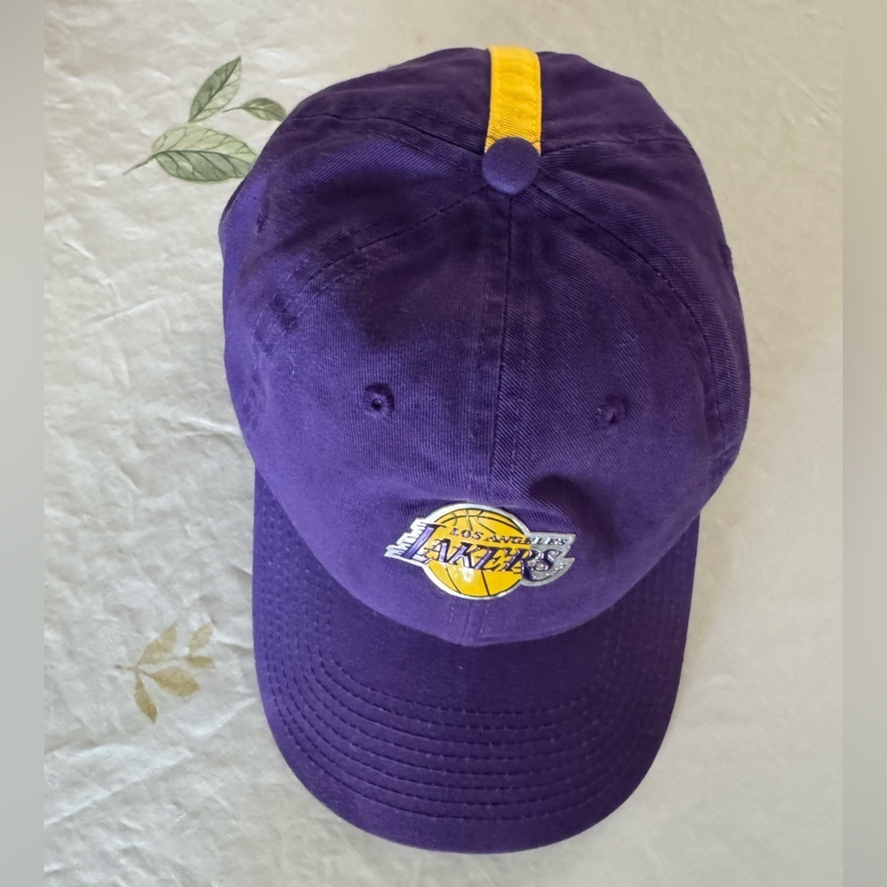 Los Angeles Lakers Hat Cap Brand NBA Basketball Hardwood Classics Purple‎ Small - Picture 2 of 11
